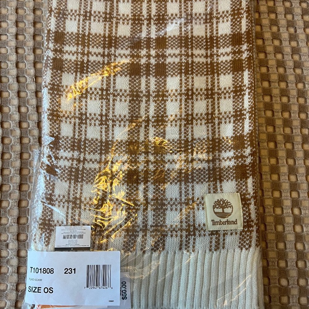 Timberland OS Carmel & Cream Scarf NWT